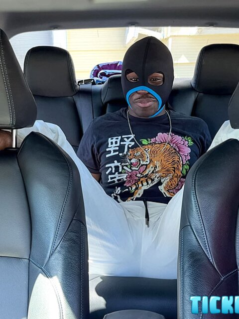 Eddy masked shy boy gets soles tickled on Snyft ride