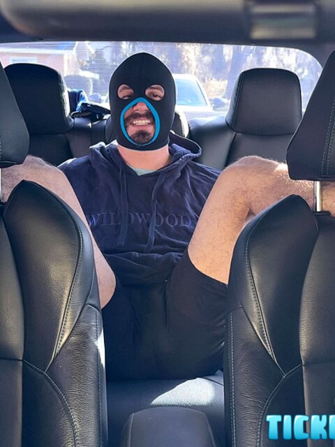 Alejandro bound in car gets foot worship and tickles