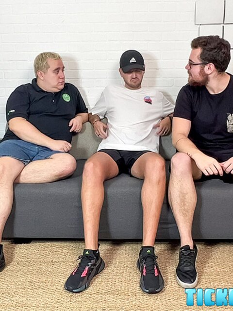 CDubs and Matt massage Dimitri’s feet then milk huge load