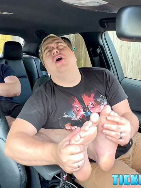 CDubs screams from lightest touches on his super-ticklish feet