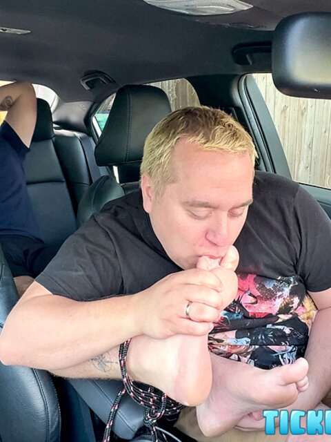 CDubs screams from lightest touches on his super-ticklish feet