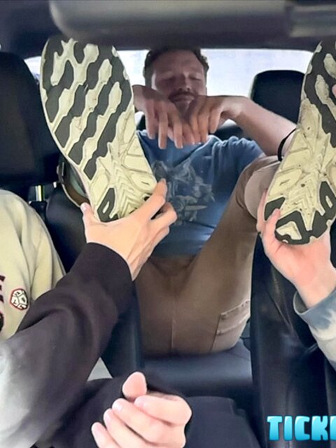 Loborud gets airport ride with sweaty double-sock foot worship