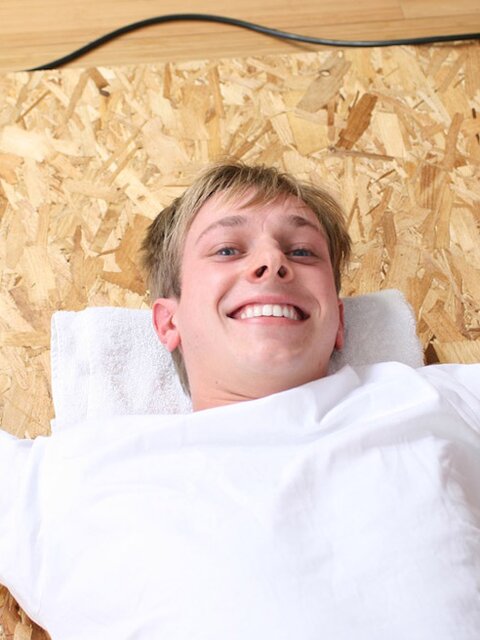 Luke Hammond stapled down and electro-endured