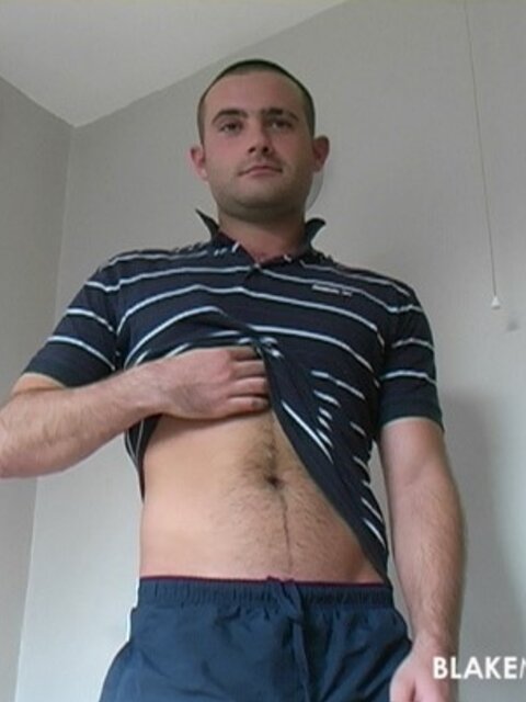 Toby fingers hairy hole deep in steamy shower solo