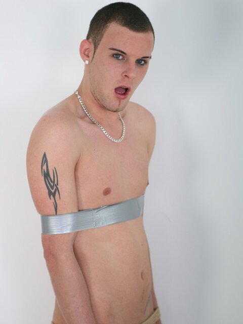 Kelvin pisses over boyfriend Adam while tied and teased