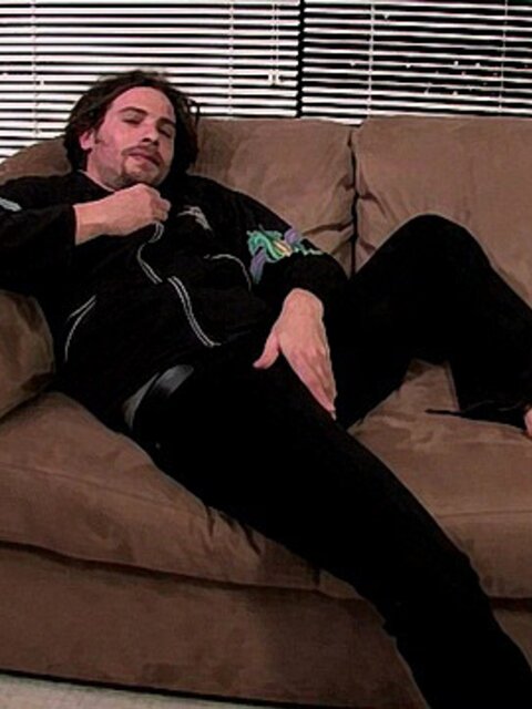 Dreadlocked Canu Eric strokes his pierced fat cock