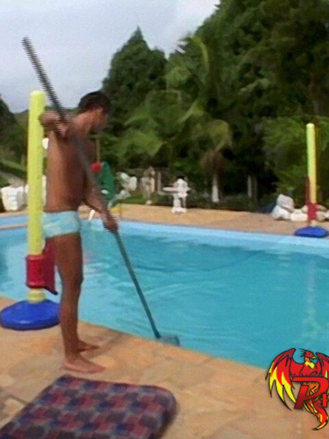 Blatino Andre breeds Latino bottom Junior poolside