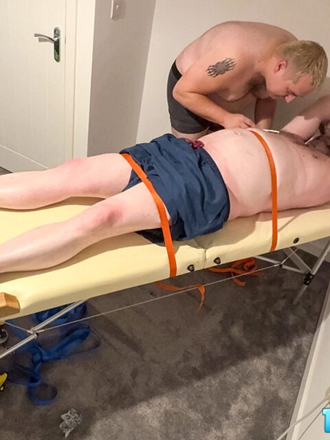 Playful Insanity and Tickleswitch2020 team up to tie Matt down and tickle him senseless