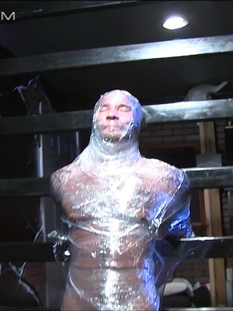Joe Giovanni traps Drake Jaden in plastic wrap and crushes his balls with steel
