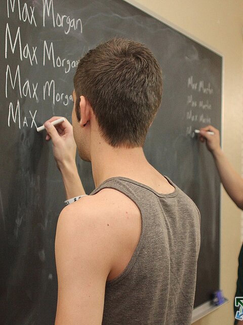 Max Martin and Max Morgan fucking all over the desk