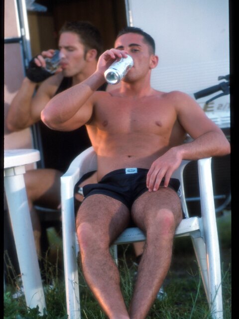 Beer drinking trailer trash studs get down and dirty