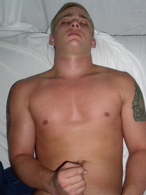 Cute chubby twink shows off his soft belly and strokes his young cock