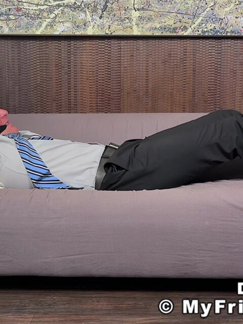 Dev captures and worships businessman Drew Harper's soft soles and toes
