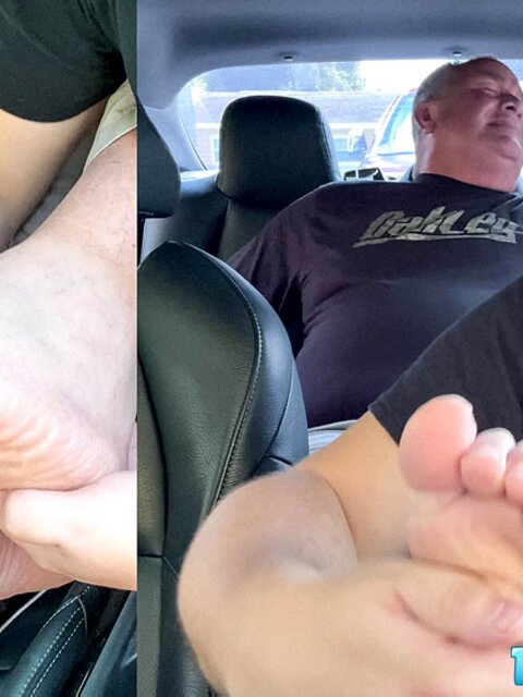 GottaluvBB tickles and worships Matt's bare feet before making him squirm for more