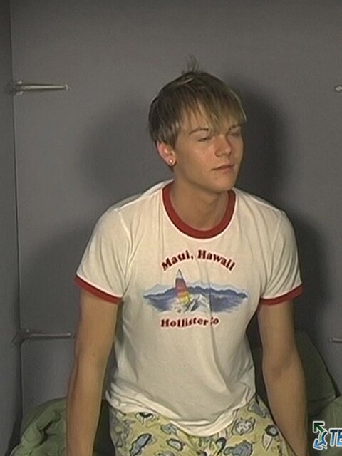 Frat boys trap Dillon Samuels in a gloryhole box and use his mouth