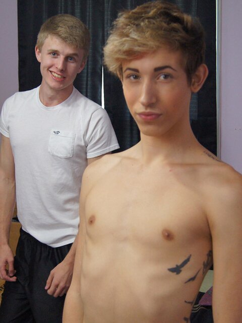 Blake Mast gives Cal Kennedy a hard fuck and paints his face with thick cum