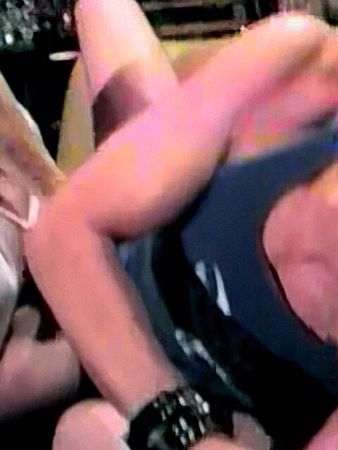 Blindfolded bottom gets his throat and ass used by two hung tops