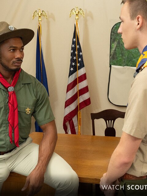 Scout Zac gets long-dicked by Scoutmaster Sean Xavier during an outdoor location scouting trip