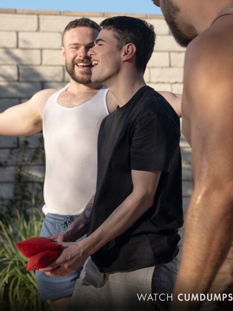 Twink Tyga Knottz becomes a proud cumdump draining nine huge cocks bareback