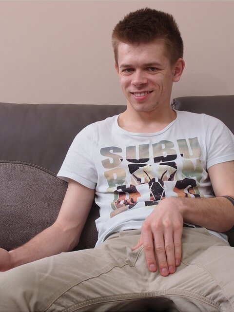 A cute young twink enjoys some private time during a hot solo session