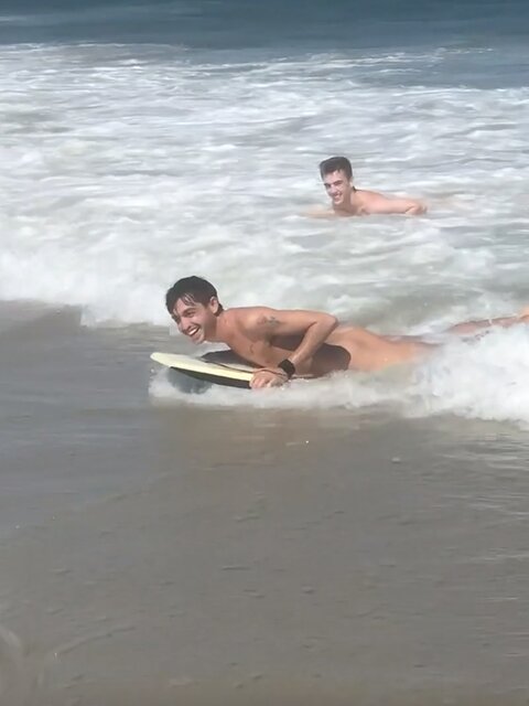 Colby Chambers and Mickey Knox get wild on a secluded public beach