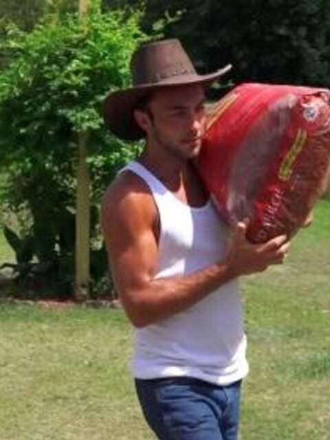 Farm hands Justin Dodge and Brandon Haze satisfy their outdoor craving