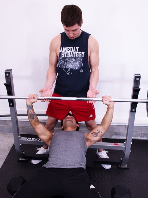 Ty Mitchell gets pounded by Colby Chambers while Mickey Knox watches