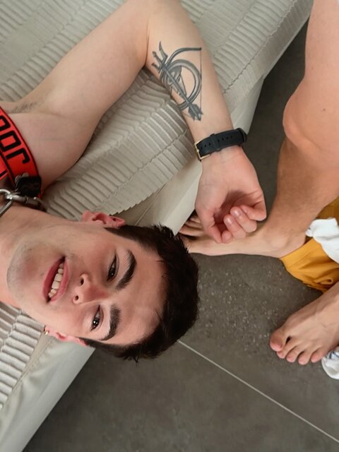 Colby Chambers and Mickey Knox put masked Pup Tyga through a rough obedience session