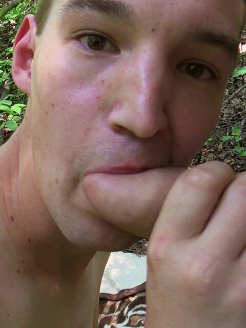 POV host drills cute Czech visitor Marian in the woods behind trees