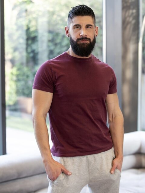 Dominant Marco Napoli drills the throat and hole of bearded Justin Jett
