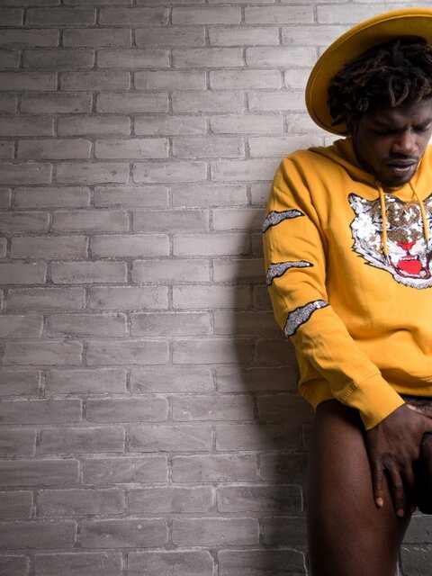 Devin Trez gets wild and reveals his big black cock for a solo session