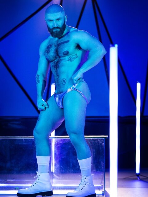 Francois Sagat directs Deangelo Jackson Ty Mitchell and Mickey Taylor in digital group sex