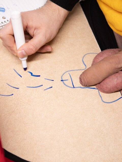 Rebellious student Ezra Mahomes draws on a desk and gets fucked by teacher Seb Leblan