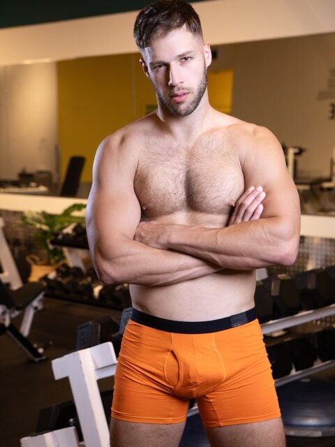 William Seed pounds Arno Antino hard in the locker room after gym time