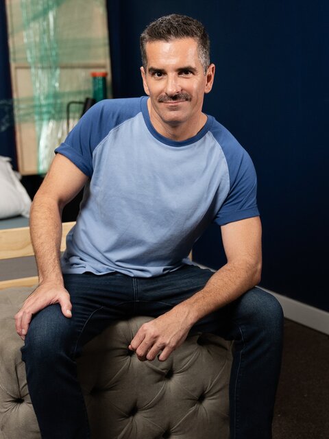 Silver fox Mitch Cox gets seduced by new stepson Joey Mills for a bareback fuck